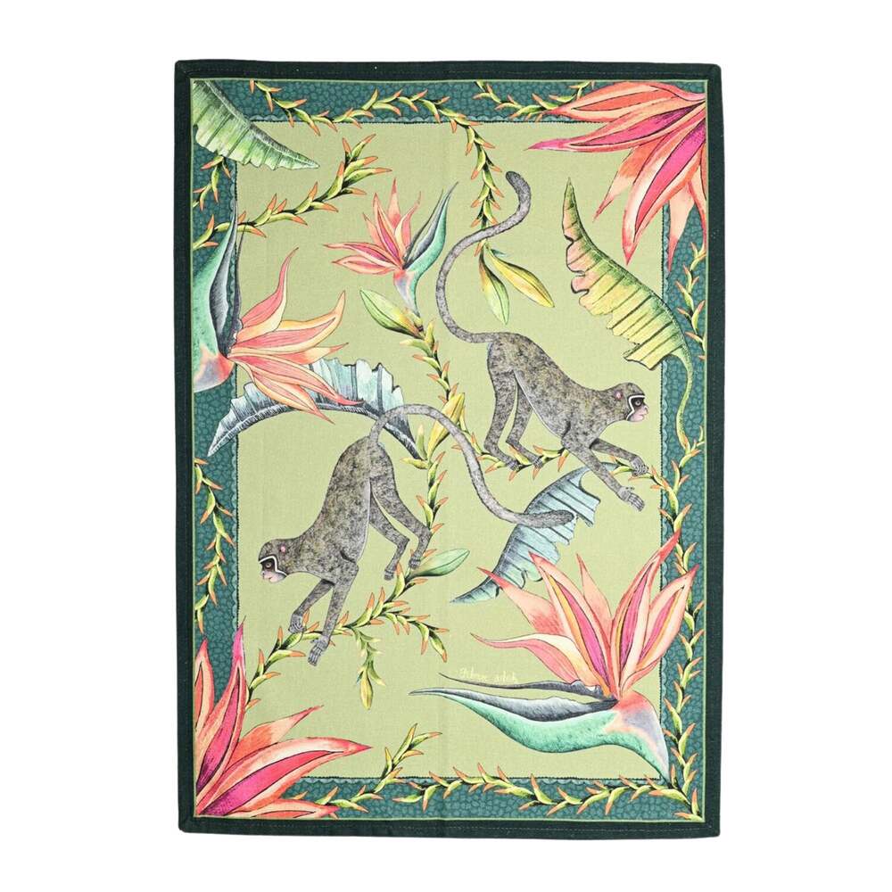 Monkey Paradise Tea Towel by Ngala Trading Company