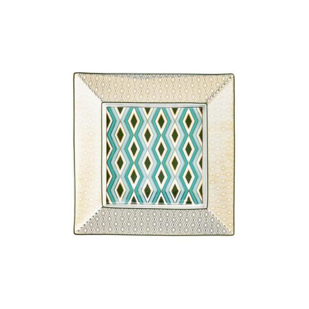 Mosaic Babylone Green Trinket Tray by Raynaud 