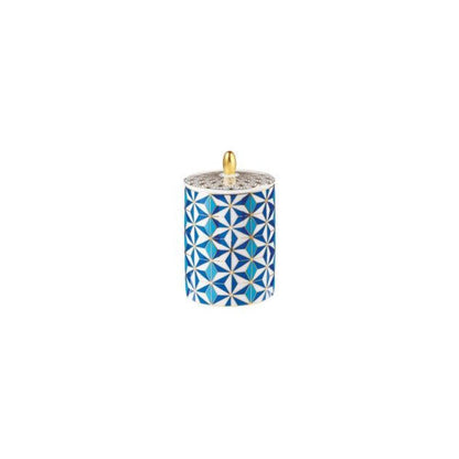 Mosaic Medina Blue Candle by Raynaud 