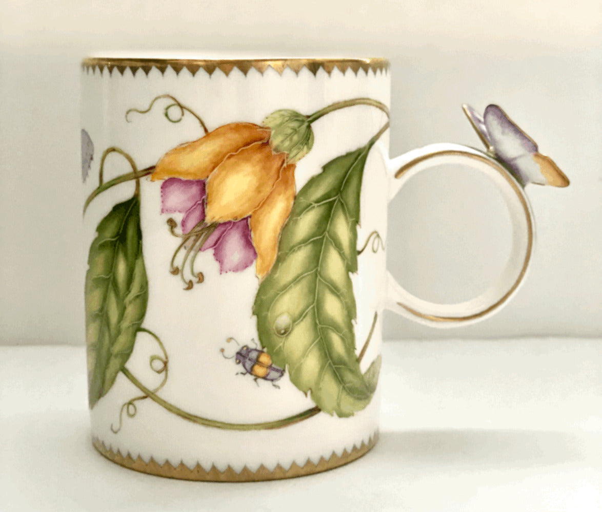 MT12 - Butterfly Handle Mug by Anna Weatherley