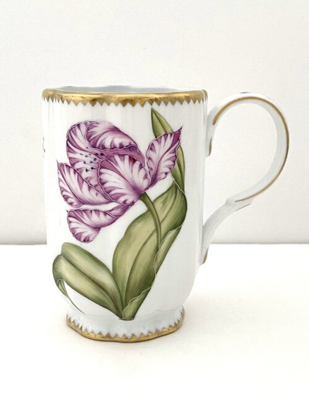 MU2 - Hand Painted Porcelain Tulip Mug by Anna Weatherley