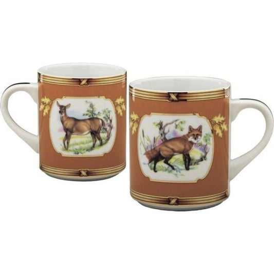 Mug Fox & Doe American Wildlife by Julie Wear 