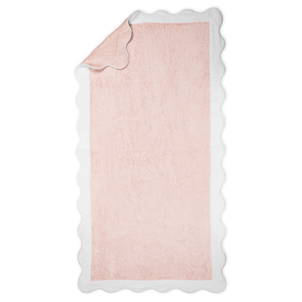 Neptune Pool Towel Blush & White 