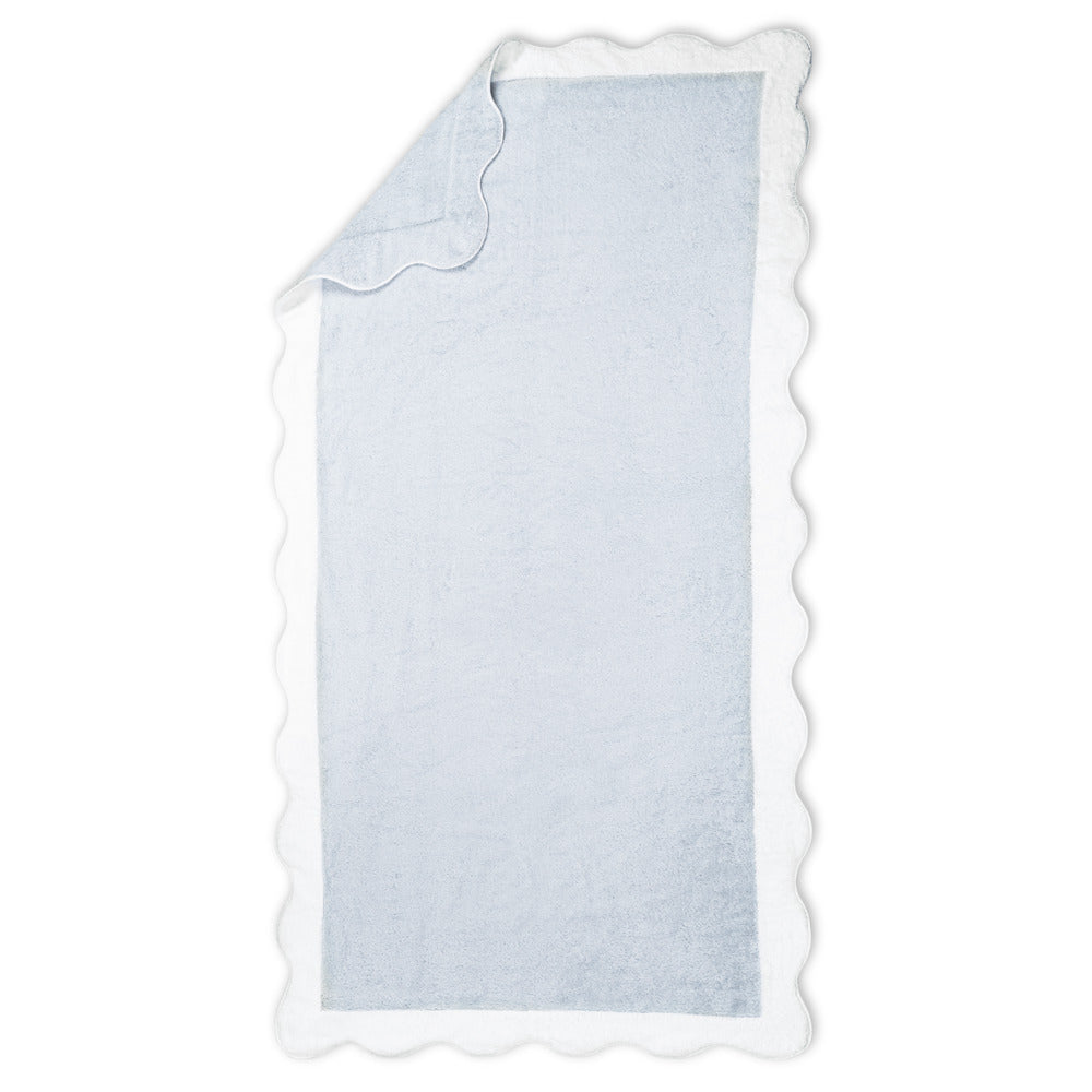 Neptune Pool Towel Light Blue & White 