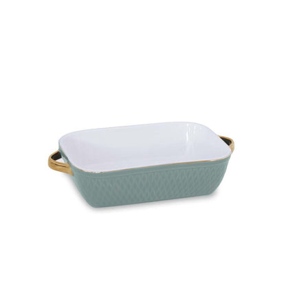 Ceramic Rectangular Baker with Gold Handles by Beatriz Ball Additional Image 10