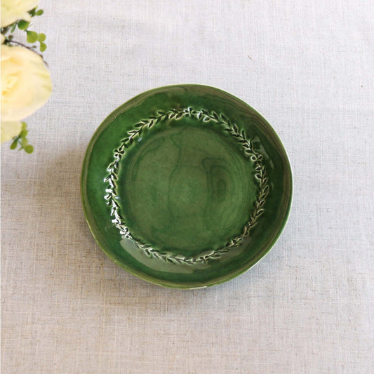 Ceramic Valentina Salad Plate Set of 4 - Green by Beatriz Ball