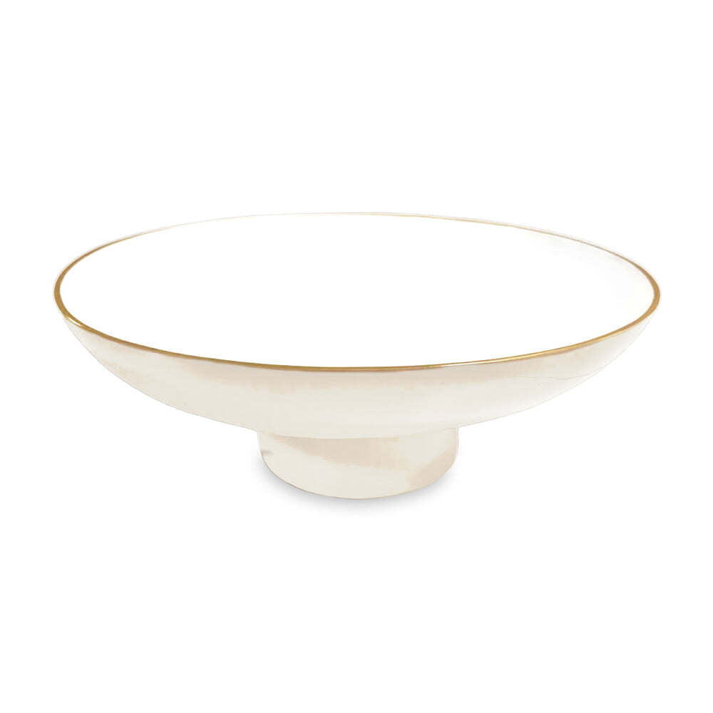 Encanto Carnaval Pedestal - Cream & White by Beatriz Ball