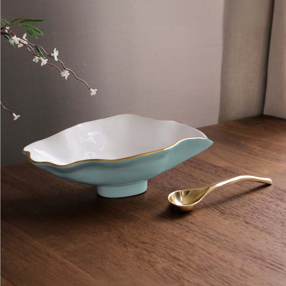 Encanto Claire Oval Bowl with Spoon by Beatriz Ball