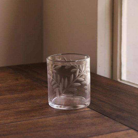 Fern Double Old Fashioned Glass Set of 4 - Clear by Beatriz Ball