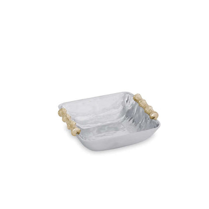 Garden Bamboo Square Bowl with Gold Handles by Beatriz Ball Additional Image 1