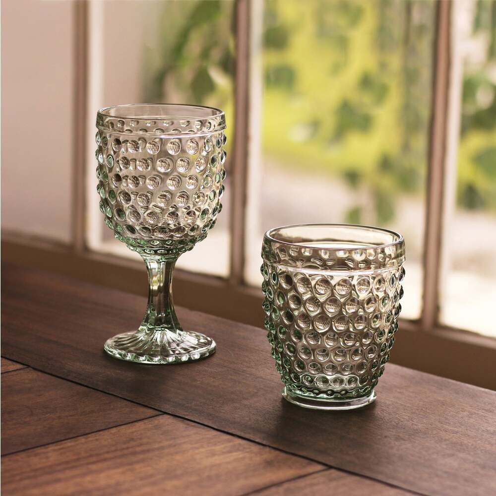 Hobnail Double Old Fashioned Glass Set of 4 by Beatriz Ball Additional Image 5