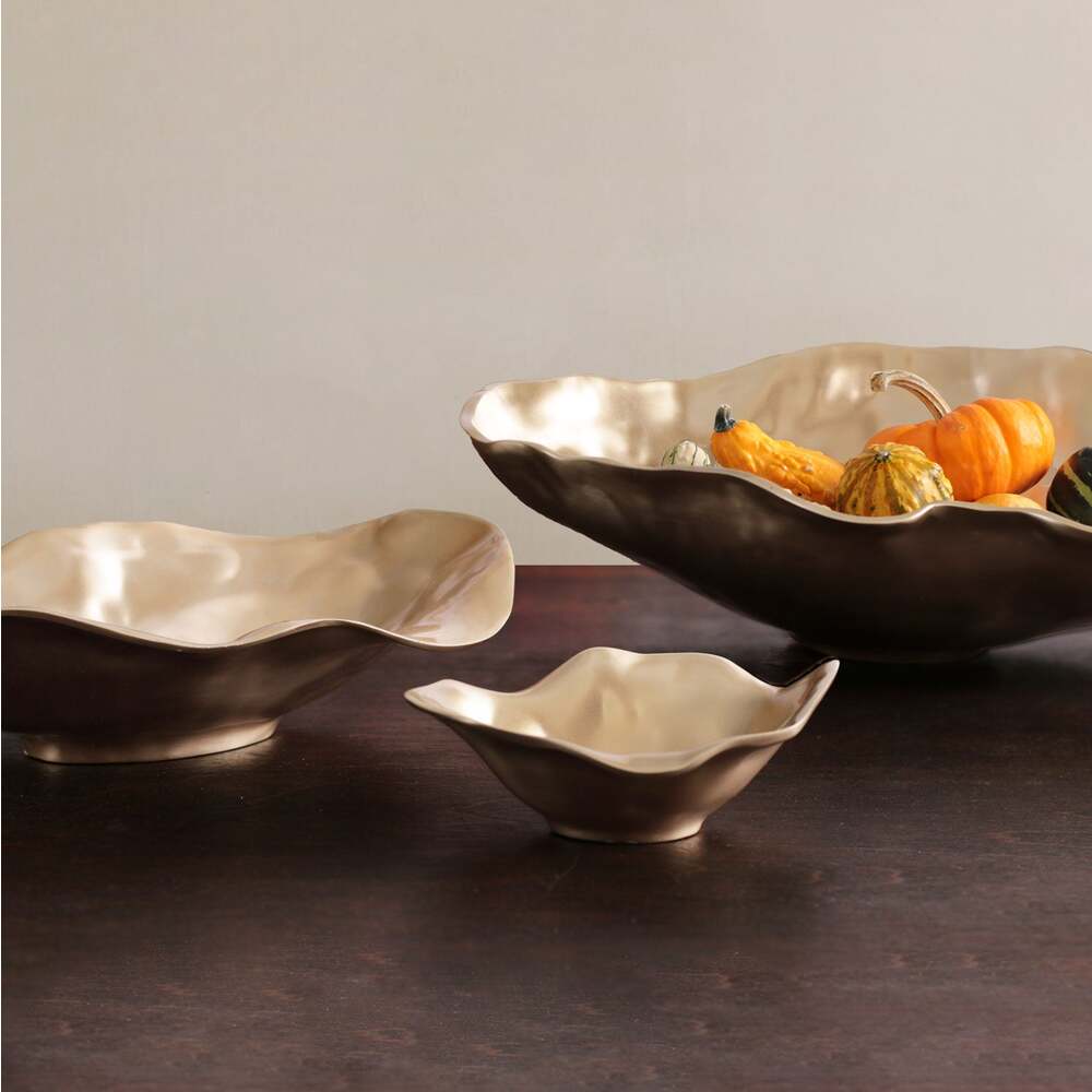 Sierra Modern Maia Oval Bowl - Gold by Beatriz Ball Additional Image 6