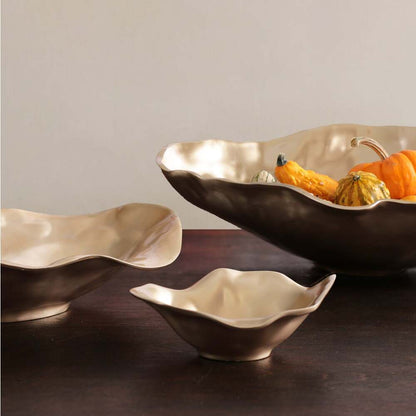 Sierra Modern Maia Oval Bowl - Gold by Beatriz Ball Additional Image 9