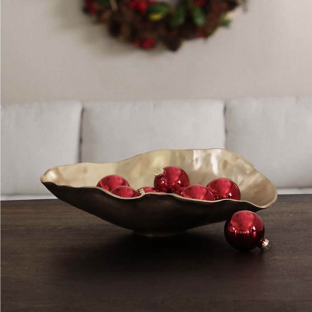 Sierra Modern Maia Oval Bowl - Gold by Beatriz Ball