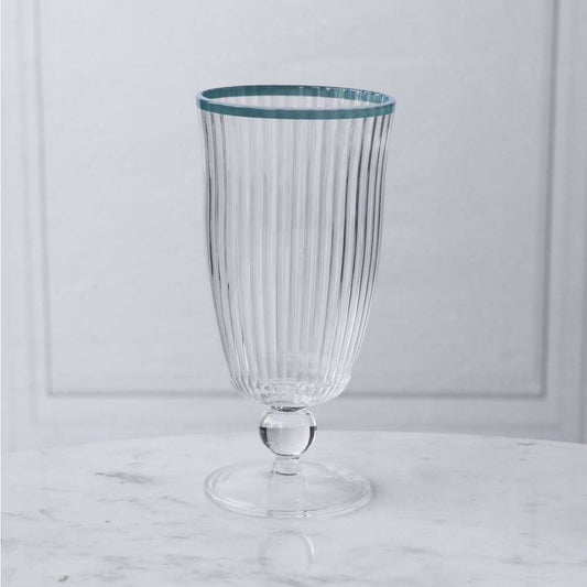 Vida Acrylic Tumbler Set of 4 - Clear & Blue by Beatriz Ball