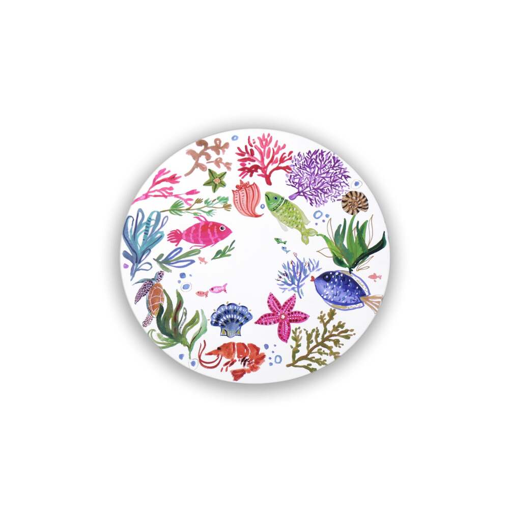 Vida Croc Reversible 15.5" Round Placemats Set of 4 by Beatriz Ball Additional Image 16