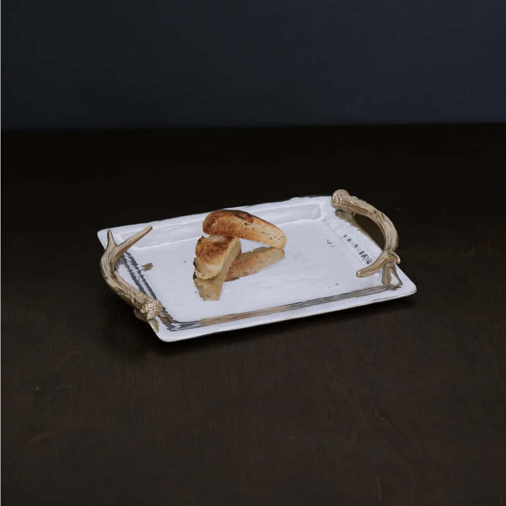 Western Antler Emerson Tray with Gold Handles by Beatriz Ball Additional Image 5