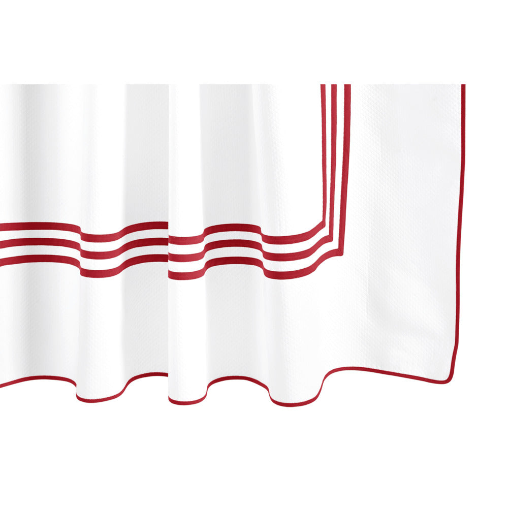 Newport 72" W x 72" L Shower Curtain Red 