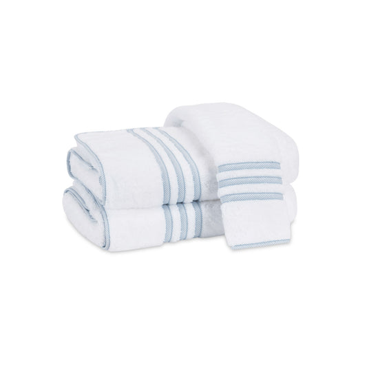 Newport Bath Sheet Blue Stripe 