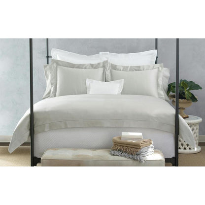 Nocturne Hemstitch Flat Sheet Bone 1