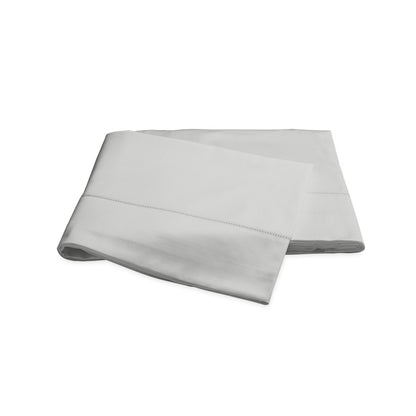 Nocturne Hemstitch Flat Sheet Silver 