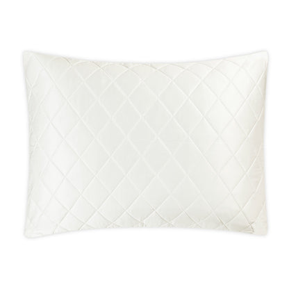 Nocturne Quilt Sham Bone Oversize Quilted Euro 