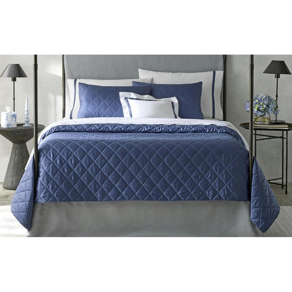 Nocturne Quilt Sham Bone Quilted Standard 1