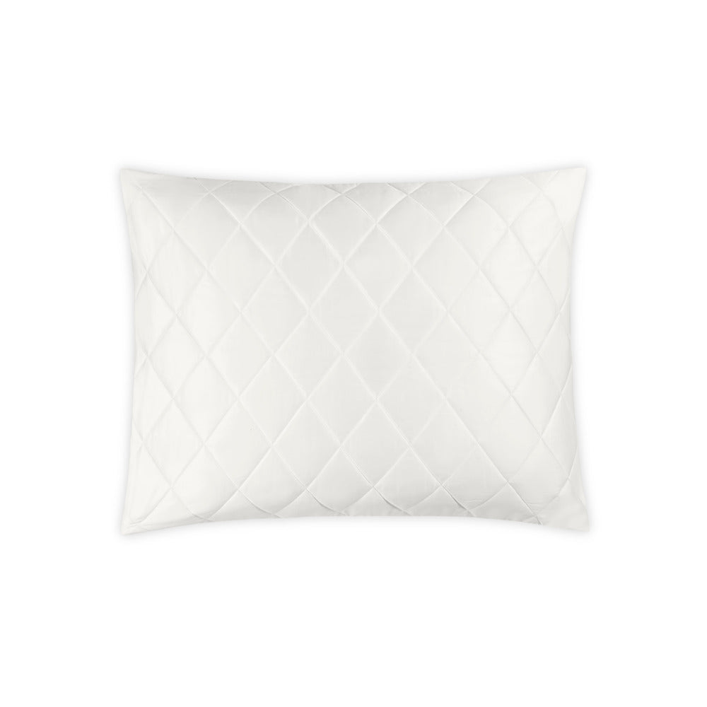 Nocturne Quilt Sham Bone Quilted Standard 