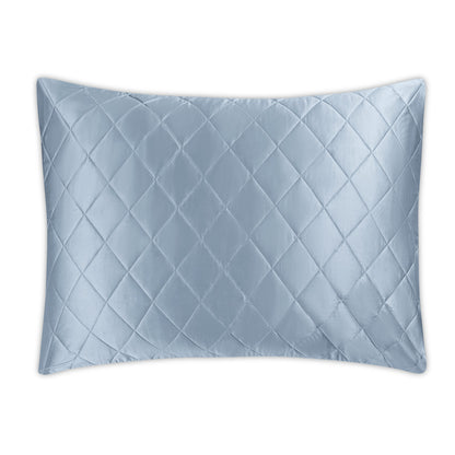 Nocturne Quilt Sham Hazy Blue Oversize Quilted Euro 