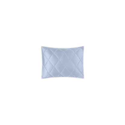 Nocturne Quilt Sham Hazy Blue Quilted Boudoir 