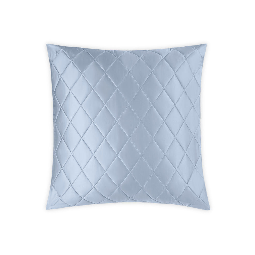 Nocturne Quilt Sham Hazy Blue Quilted Euro 