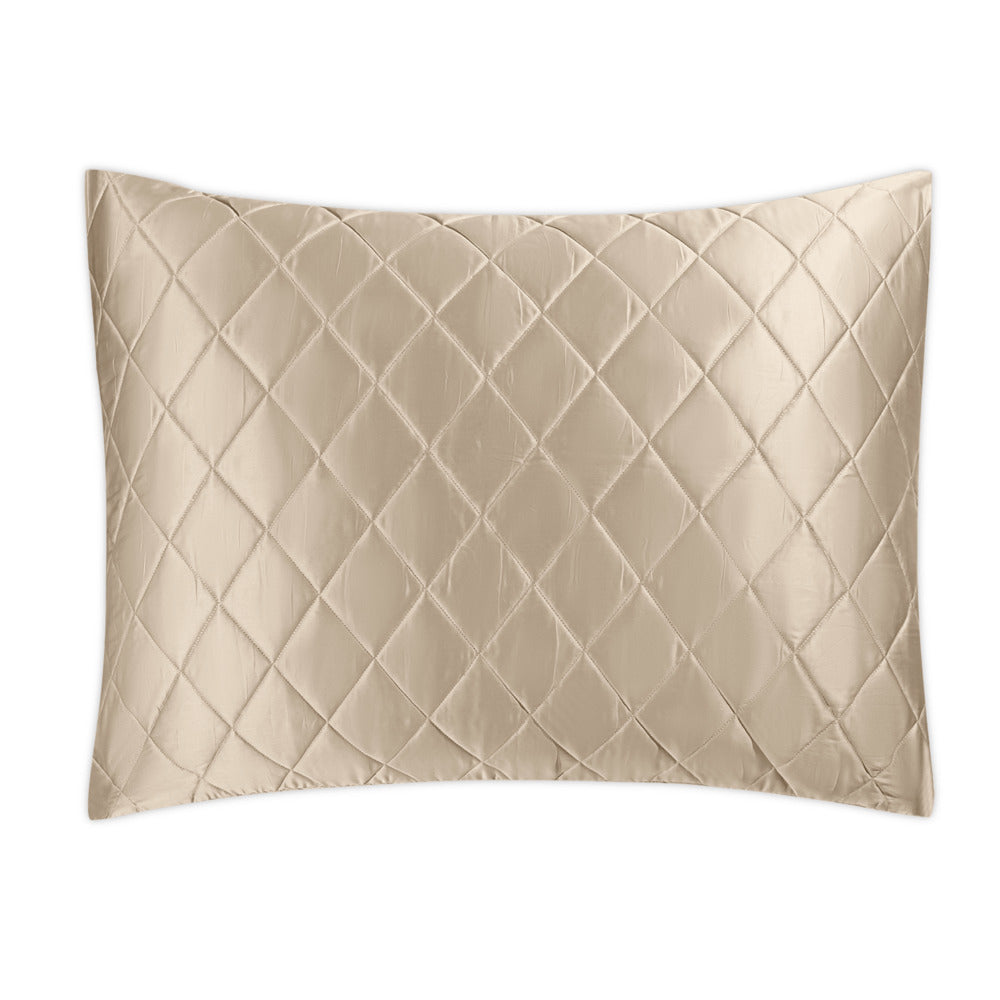 Nocturne Quilt Sham Khaki Oversize Quilted Euro 