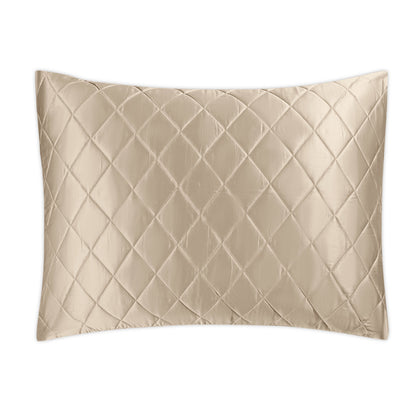 Nocturne Quilt Sham Khaki Oversize Quilted Euro 