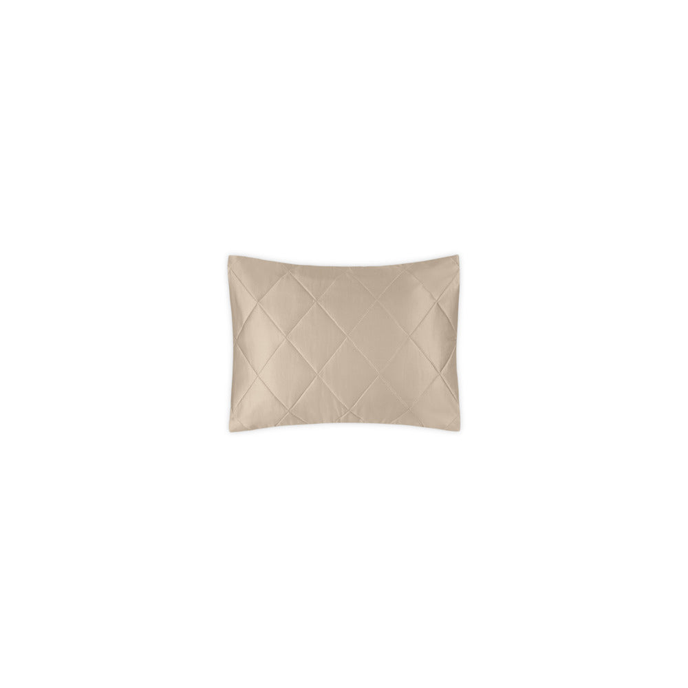 Nocturne Quilt Sham Khaki Quilted Boudoir 