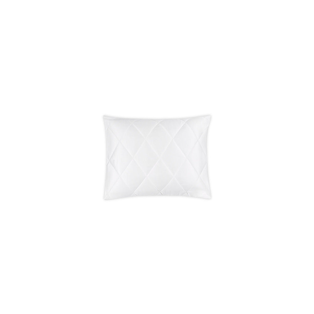 Nocturne Quilt Sham White Quilted Boudoir 
