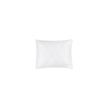 Nocturne Quilt Sham White Quilted Boudoir 