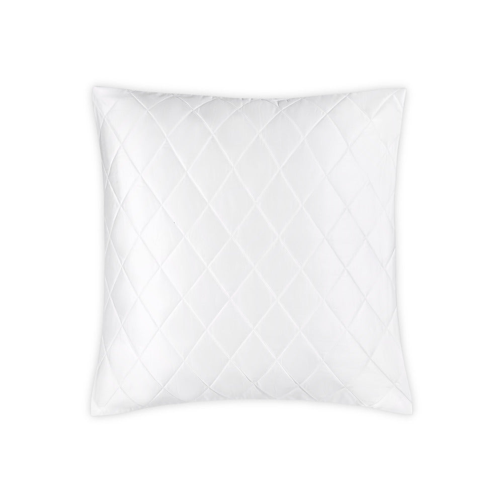 Nocturne Quilt Sham White Quilted Euro 