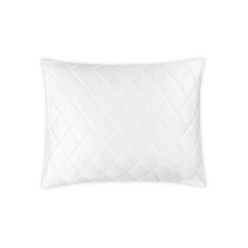 Nocturne Quilt Sham White Quilted Standard 