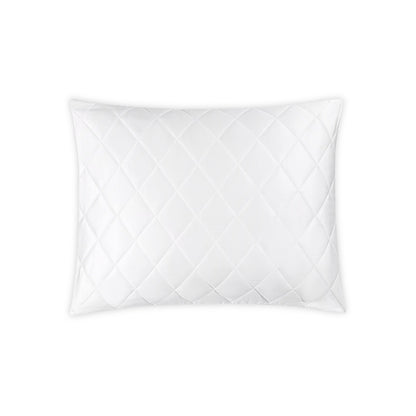 Nocturne Quilt Sham White Quilted Standard 