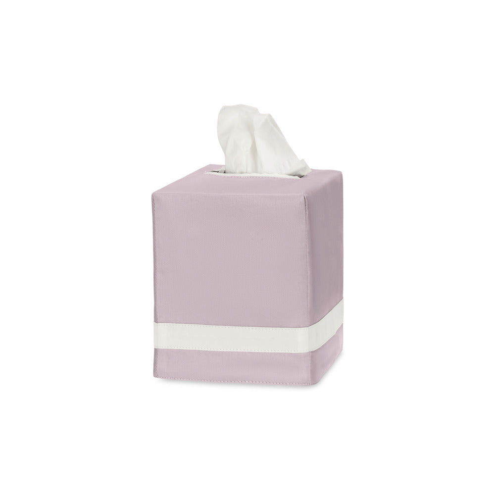 Nocturne Tissue Box Cover Deep Lilac & Bone 