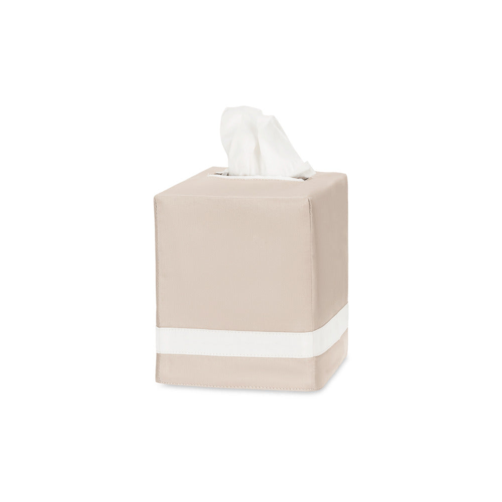 Nocturne Tissue Box Cover Dune & Bone 