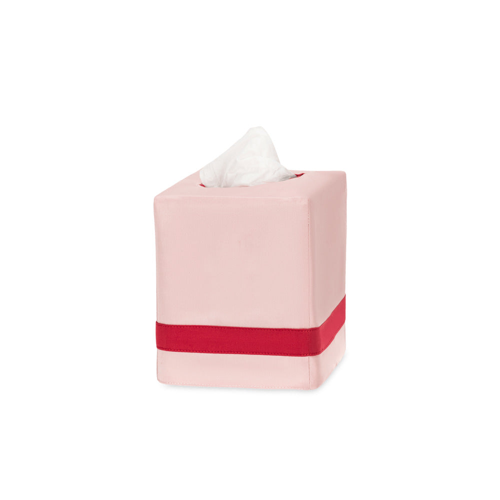 Nocturne Tissue Box Cover Pink & Scarlet 