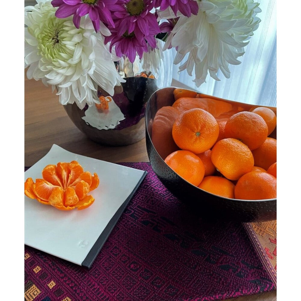 Northstar Crescent Fruit Bowl with Black Nickel 12" by Mary Jurek Design Additional Image -1