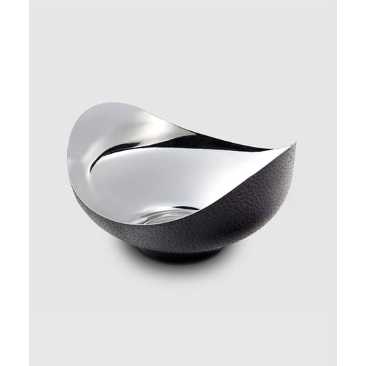 Northstar Crescent Fruit Bowl with Black Nickel 12" by Mary Jurek Design 