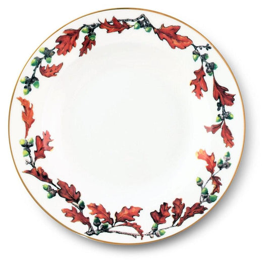 Norwood Acorn Bone China Round Dinner Plate by Vagabond House 