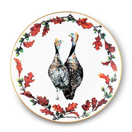 Norwood Narragansett Turkey Bone China Round Dinner Plate by Vagabond House 
