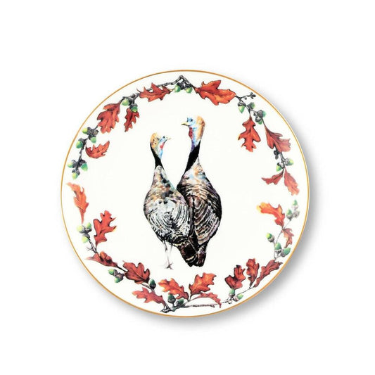 Norwood Narragansett Turkey Bone China Round Salad Plate by Vagabond House 