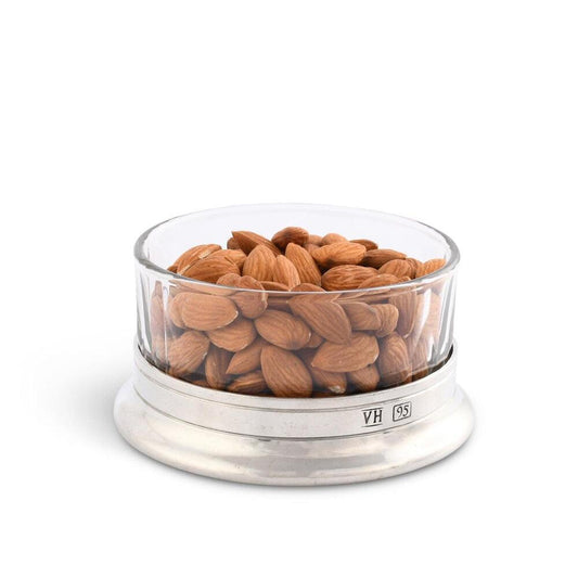 Nut Bowl Hatched Glass by Vagabond House 