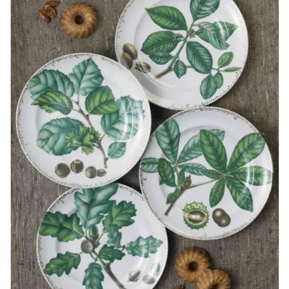 Nutleaf Dessert Plate Set of 4 by Mottahedeh Additional Image -1