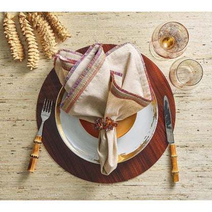 Oak Placemat - Set of 4 Brown by Kim Seybert 6